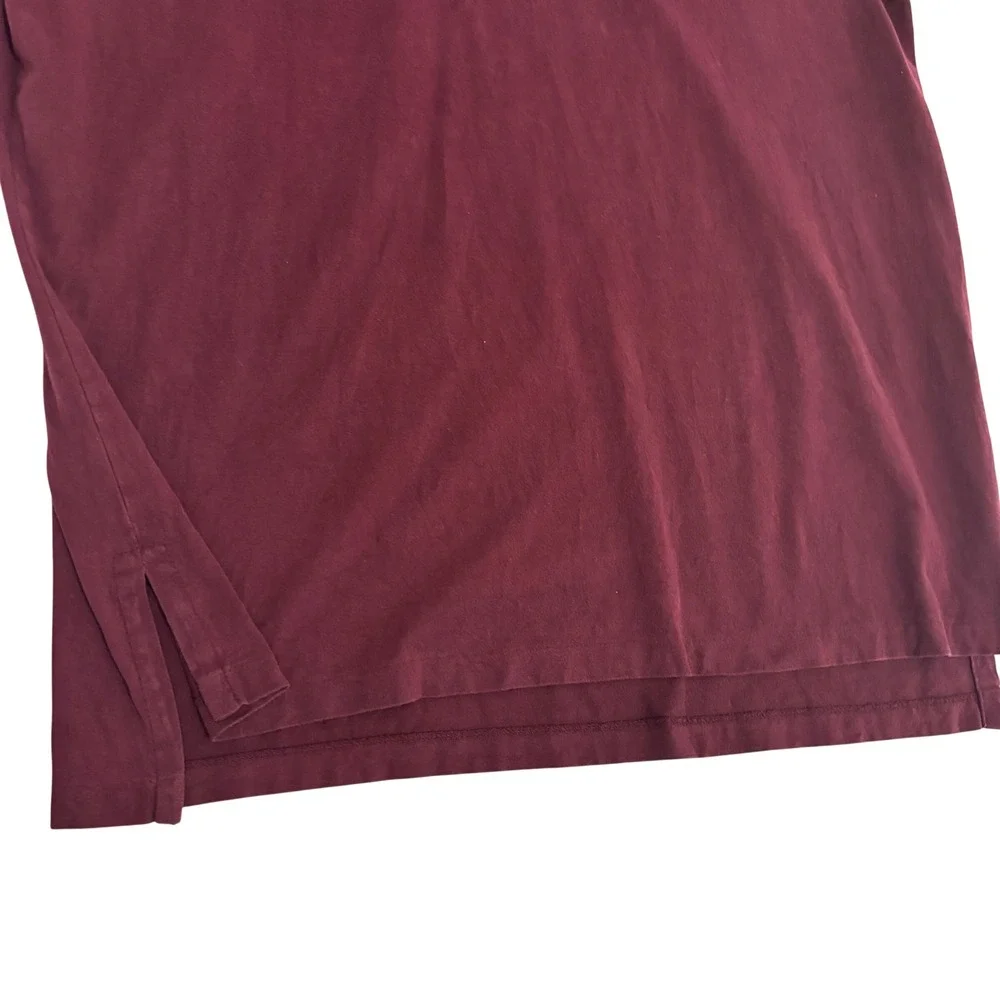 Polo Ralph Lauren Polo Shirt Mens L Burgundy Custom Fit Short Sleeve Preppy